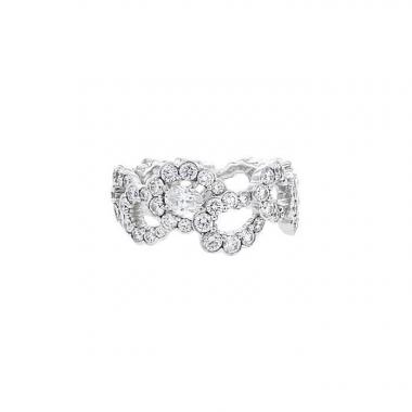 Anello Dior Milieu du Siècle in oro bianco e diamanti