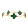 Van Cleef & Arpels Alhambra Vintage bracelet in yellow gold and malachite - 00pp thumbnail