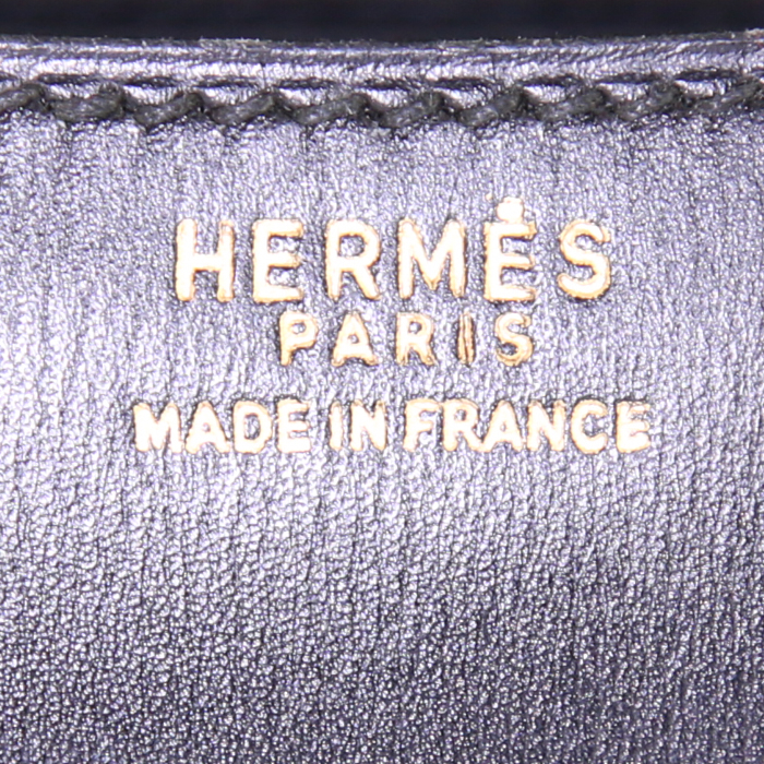 Borsa Hermes Constance in pelle box nera - Detail D4