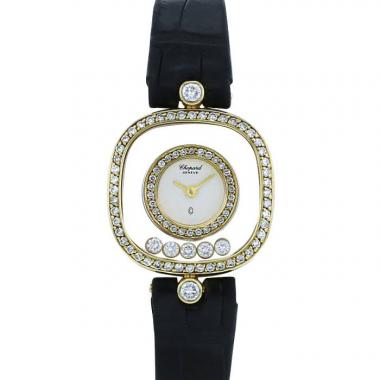 Reloj Chopard Happy Diamonds de oro amarillo 18k Circa  1998