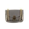 Celine C Bag medium model shoulder bag in grey leather - 360 thumbnail