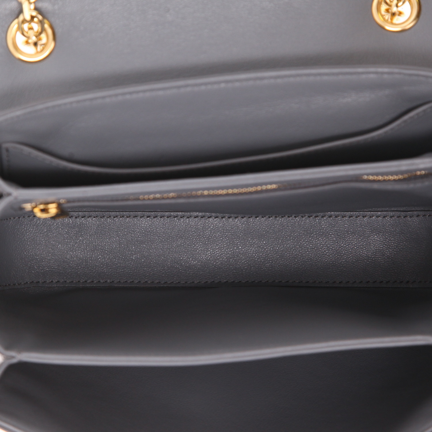 Bolso bandolera Celine C Bag modelo mediano en cuero gris - Detail D3