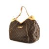 Shopping bag Louis Vuitton Galliera modello grande in tela monogram marrone e pelle naturale - 00pp thumbnail