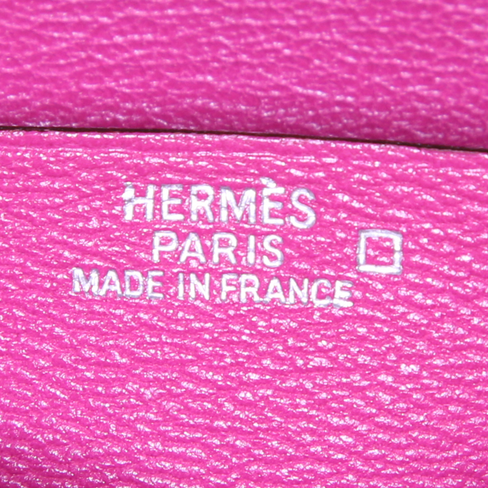 Portafogli Hermès Béarn in coccodrillo rosa - Detail D3