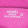 Billetera Hermès Béarn en cocodrilo rosa - Detail D3 thumbnail