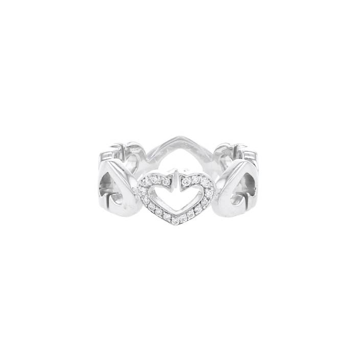 Cartier Coeur et Symbole ring in white gold and diamonds - 00pp