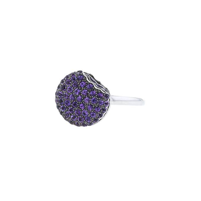 Boucheron Tentation Macaron ring in white gold and amethysts - 00pp