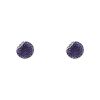 Boucheron Tentation Macaron small model earrings in white gold and amethysts - 00pp thumbnail
