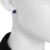 Boucheron Tentation Macaron small model earrings in white gold and amethysts - Detail D1 thumbnail