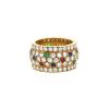 Cartier Nigeria ring in yellow gold, diamonds and ruby, in sapphires and in emerald - 00pp thumbnail