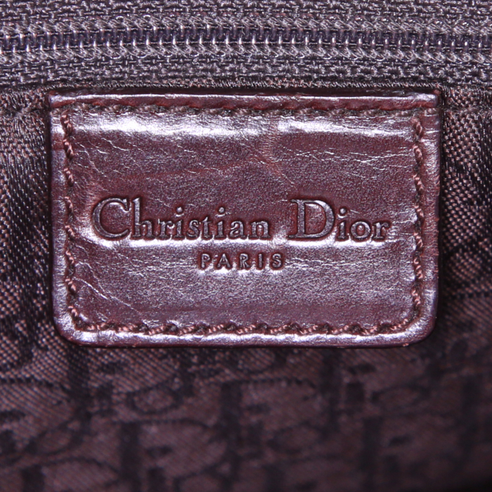 Borsa Dior Corset in pelle marrone - Detail D3