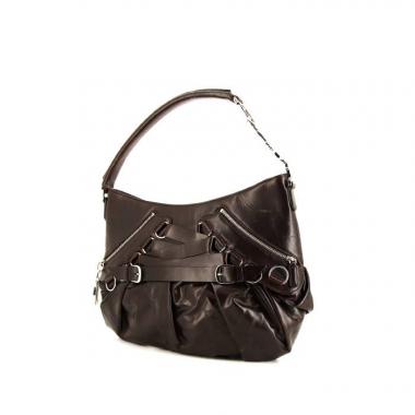 New Wave Multi Pochette Leather Chain Shoulder Bag Light Grey | FonjepShops  | Second Hand Dior Corset Bags