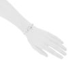 Brazalete Hermes Chaine d'Ancre modelo mediano en plata - Detail D1 thumbnail