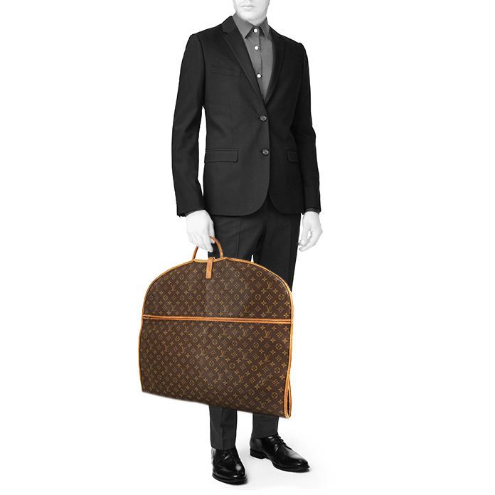 Louis Vuitton clothes-hangers in brown monogram canvas and natural leather - Detail D1