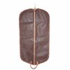 Funda protectora para ropa Louis Vuitton en lona Monogram marrón y cuero natural - Detail D2 thumbnail