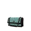 Chanel Timeless handbag in black, green and white tweed - 00pp thumbnail