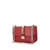 Valentino Rockstud Lock shoulder bag in red leather - 00pp thumbnail