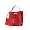 Valentino Garavani shopping bag in red leather - 00pp thumbnail