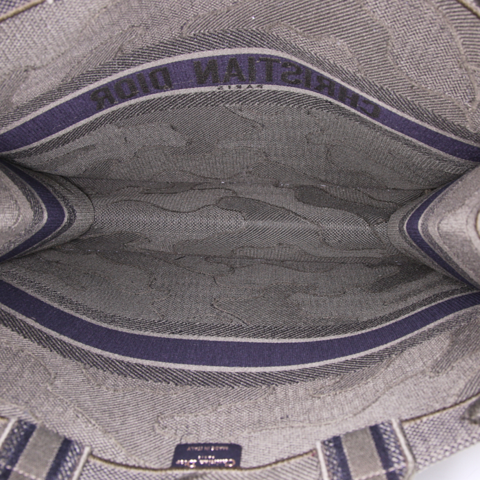 Shopping bag Dior Book Tote in tela mimetica undefined - Detail D2