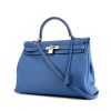 Hermes Kelly 35 cm handbag in blue togo leather - 00pp thumbnail