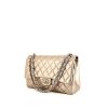 Chanel Timeless jumbo shoulder bag in gold quilted leather - 00pp thumbnail