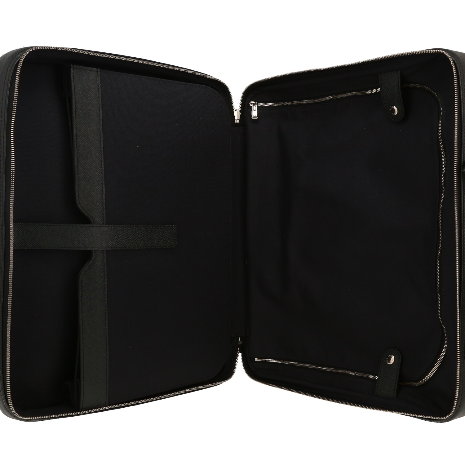 Louis Vuitton  Pilot bag  in black taiga leather - Detail D3