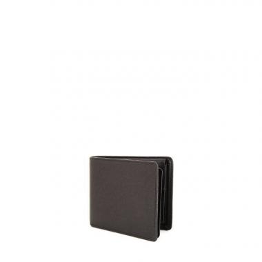 Portefeuille Louis Vuitton en cuir taiga noir