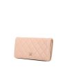 Chanel Timeless wallet in varnished pink quilted leather - 00pp thumbnail