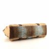 Prada handbag in beige canvas and beige water snake - Detail D4 thumbnail