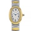Cartier Baignoire watch in steel and gold Ref:  4166 Circa  1990 - 00pp thumbnail