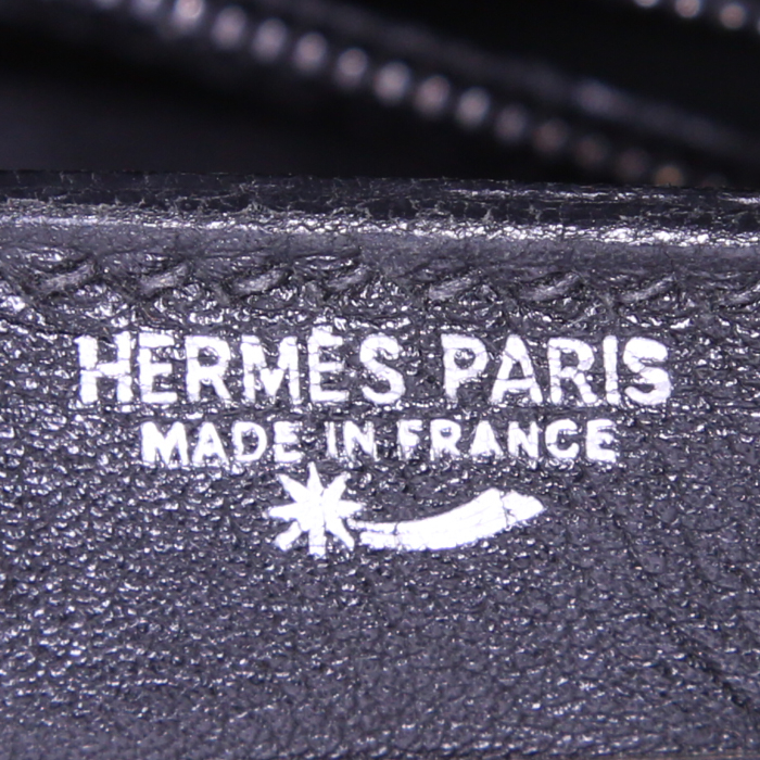 Hermes Kelly 32 cm handbag in black Swift leather - Detail D4
