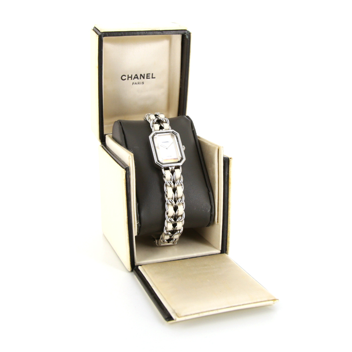 Chanel Première  size M watch in stainless steel Circa  1990 - Detail D2