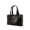 Chanel Grand Shopping shopping bag in black crocodile - 00pp thumbnail