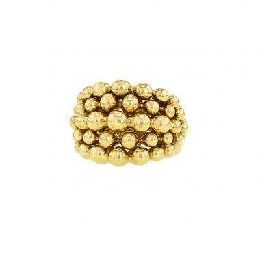 Bague Boucheron Grains de Raisins grand modèle en or jaune
