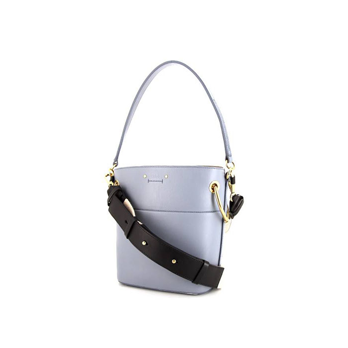 Chloé Roy shoulder bag in blue leather - 00pp