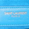 Sac à main Saint Laurent Sac de jour petit modèle en cuir bleu - Detail D4 thumbnail