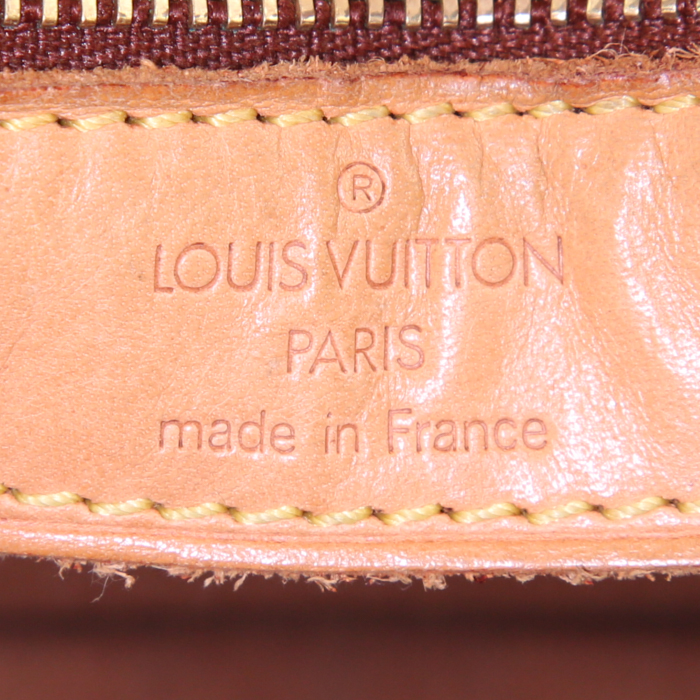 Louis Vuitton Sologne messenger bag in brown monogram canvas and natural leather - Detail D3