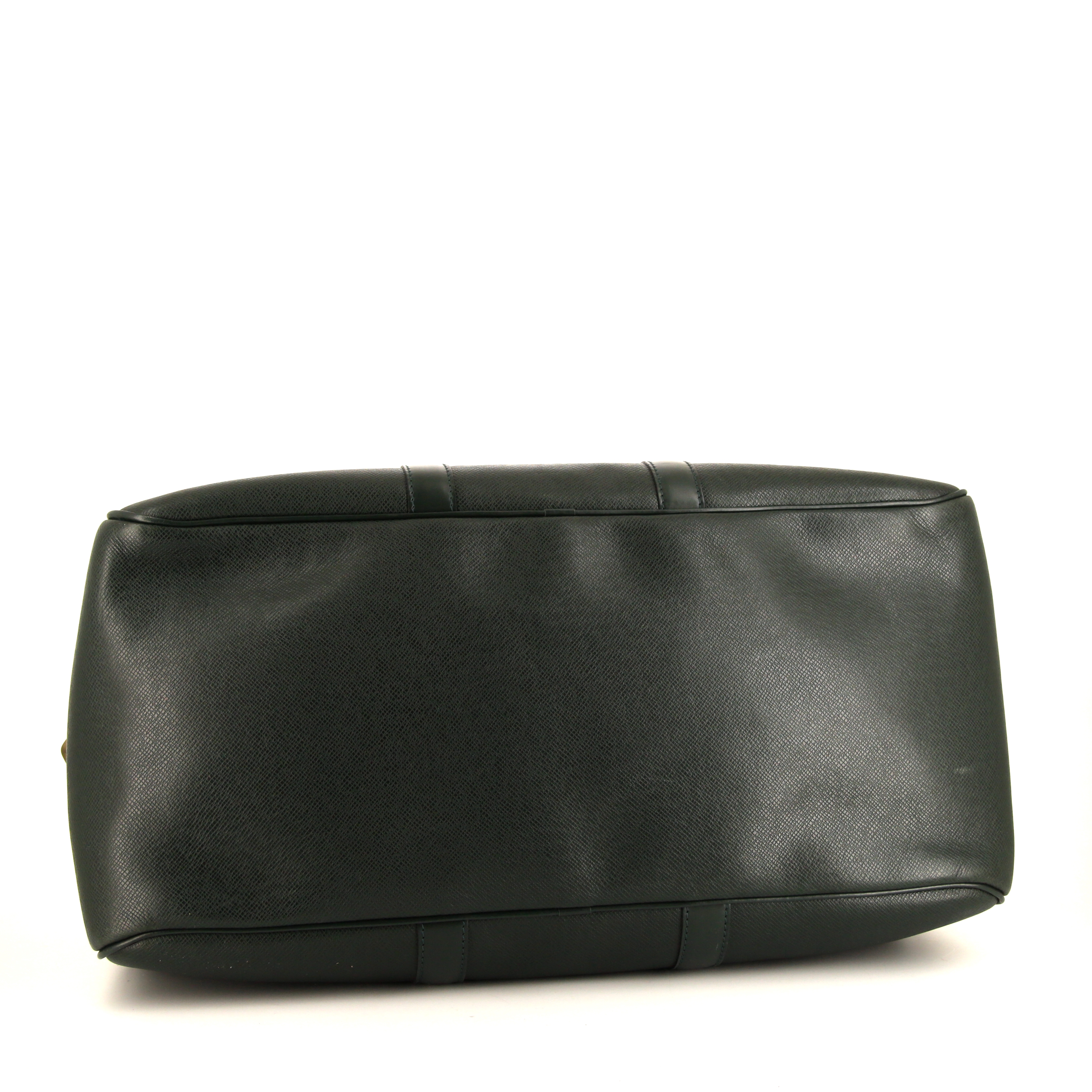 Sac de voyage Louis Vuitton Kendall en cuir taiga vert - Detail D5