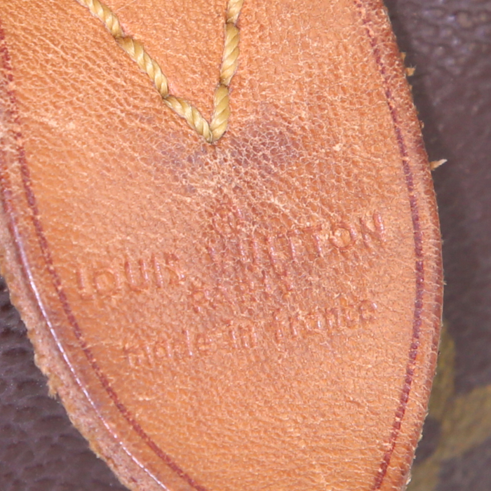 Sac à main Louis Vuitton Speedy 35 en toile monogram et cuir naturel - Detail D3