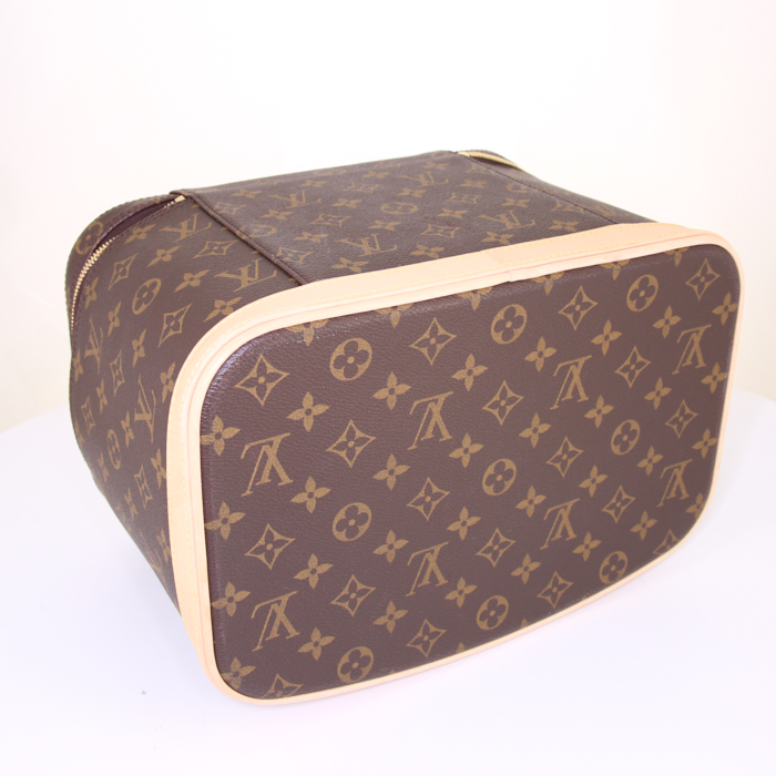 Beauty Louis Vuitton Nice in tela monogram e pelle naturale - Detail D5