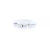 Anello rigido Chanel Ultra modello piccolo in oro bianco,  ceramica bianca e diamante - 00pp thumbnail