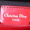 Bolso de mano Dior Lady Dior modelo mediano en lona cannage roja y charol rojo - Detail D3 thumbnail