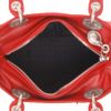 Dior Lady Dior medium model handbag in red canvas cannage and red patent leather - Detail D3 thumbnail