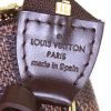 Louis Vuitton Pochette accessoires pouch in brown damier canvas and brown leather - Detail D3 thumbnail