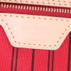 Shopping bag Louis Vuitton Neverfull modello medio in tela monogram marrone e pelle naturale - Detail D3 thumbnail
