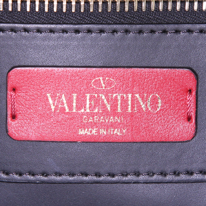 Sac cabas Valentino Rockstud en cuir noir - Detail D4