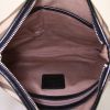 Burberry Dryden shoulder bag in beige Haymarket canvas and black leather - Detail D2 thumbnail