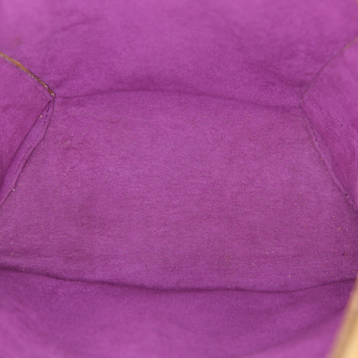 Mochila Louis Vuitton Mabillon en cuero Epi amarillo - Detail D2