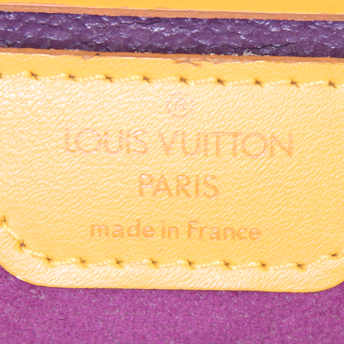 Louis Vuitton Mabillon backpack in yellow epi leather - Detail D3