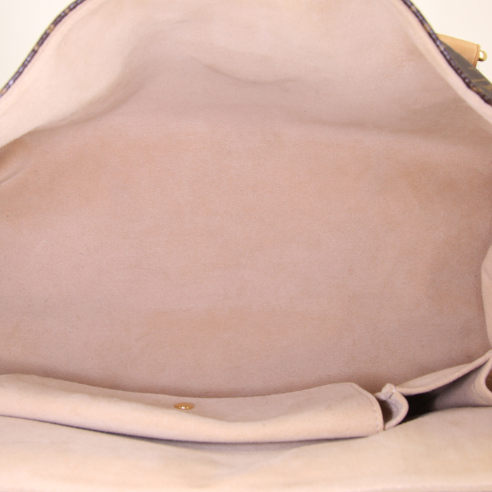 Louis Vuitton Beverly handbag in monogram canvas and natural leather - Detail D2